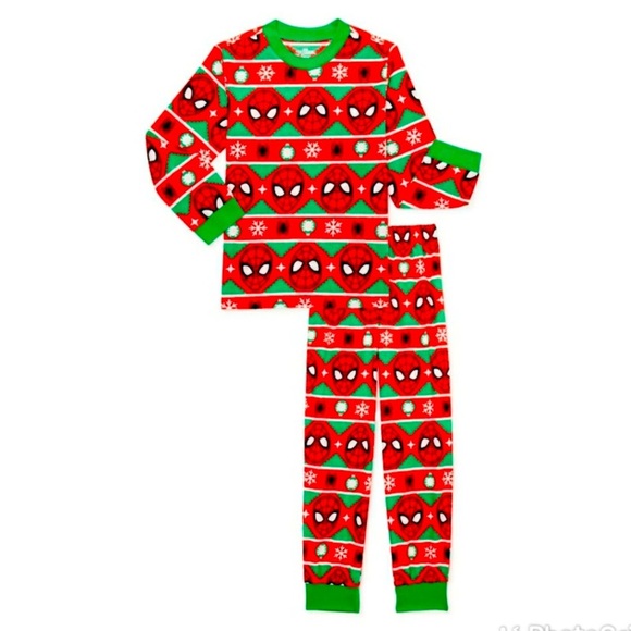 MARVEL SPIDER-MAN 2 PIECE PAJAMA SET - RED  SIZE 4/5 (BRAND NEW) - Picture 1 of 3